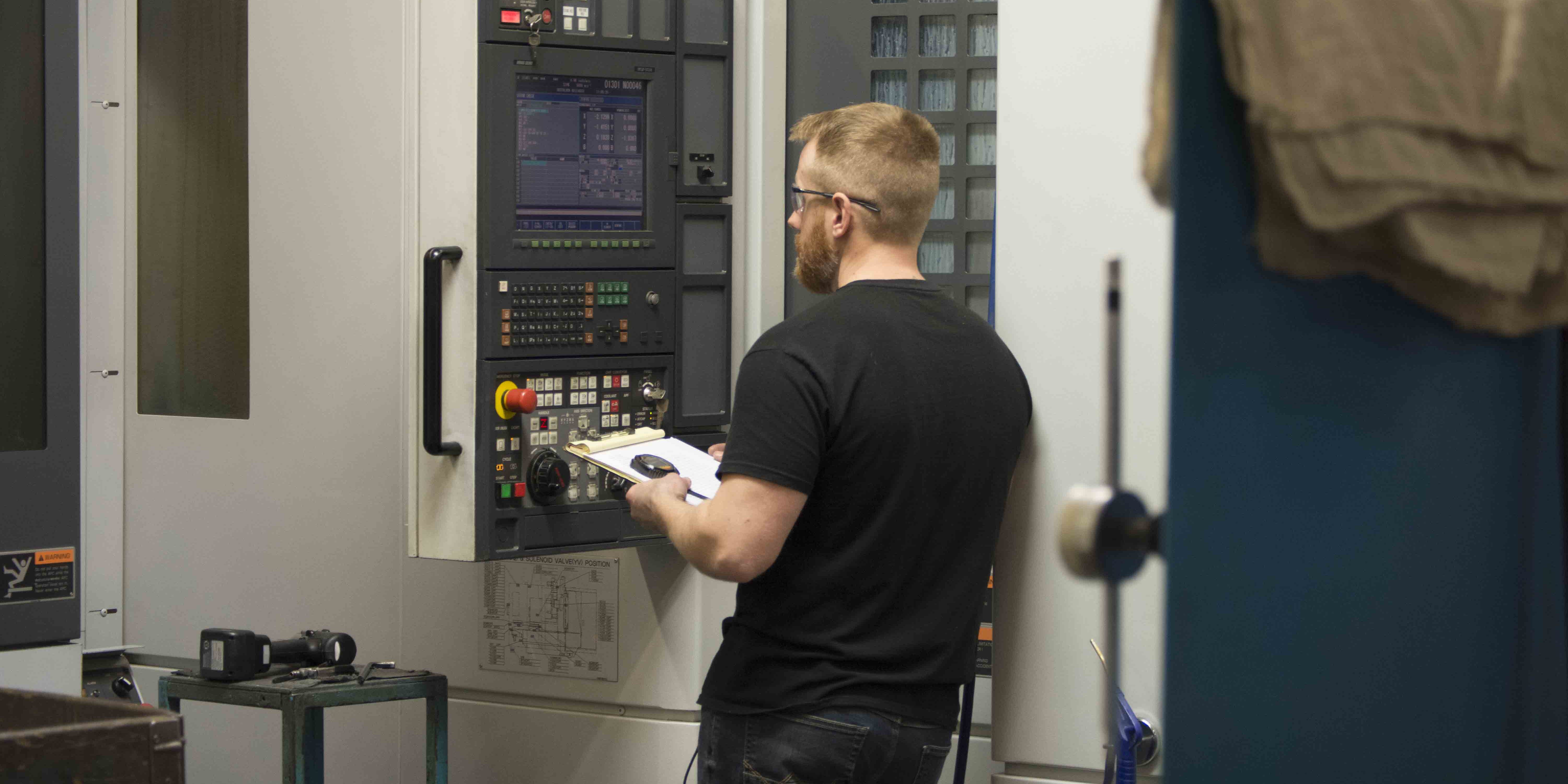 Monitoring a machine instrument panel at Tecton